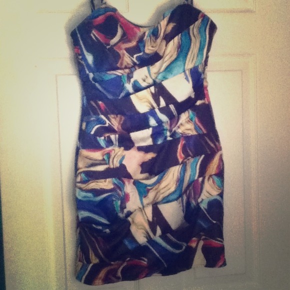 lipsy london multicolor dress