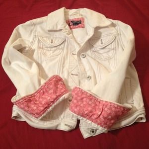 White jean jacket