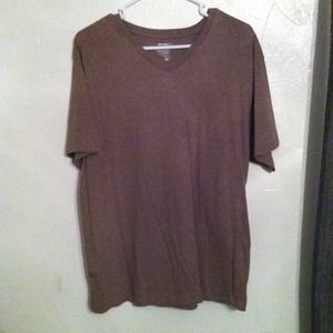 Mens light brown v-neck t-shirt!