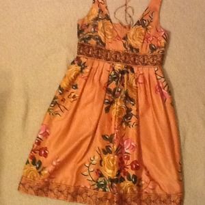 Peach flower with matching Peach Juicy Earring