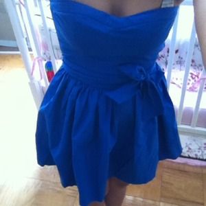 Abercrombie kids blue strapless dress