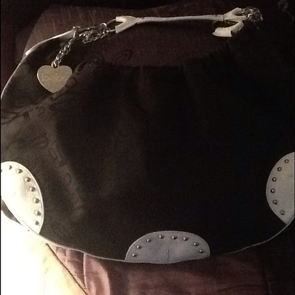 BeBe hobo black/white handbag - Picture 2 of 2