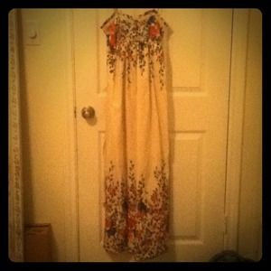 Long flower dress..beautiful