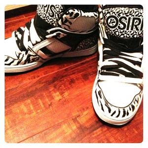 New zebra print Osiris skate shoes