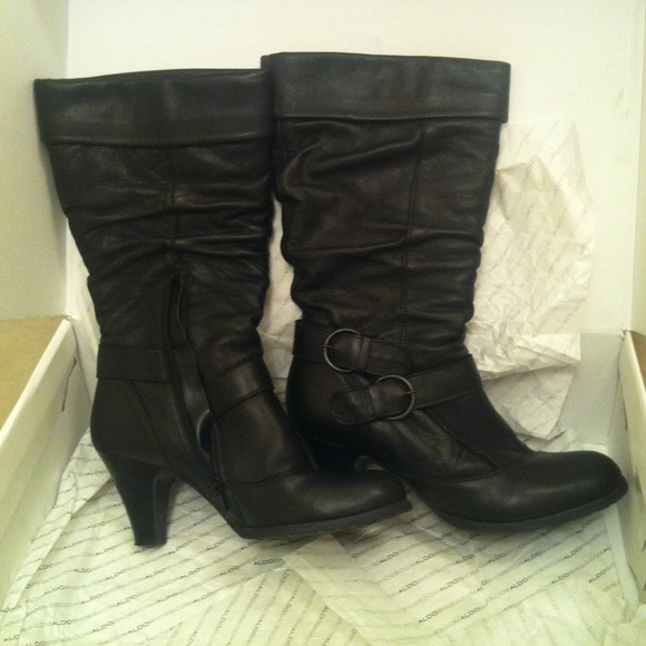 ALDO - Slouchy Black Boots