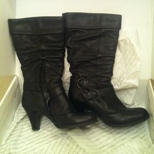 ALDO - Slouchy Black Boots