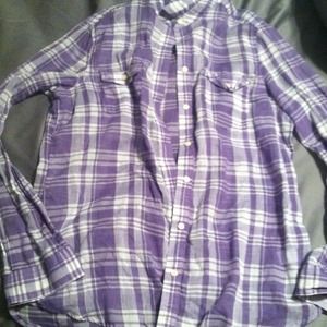 Purple Plaid Old Navy Medium