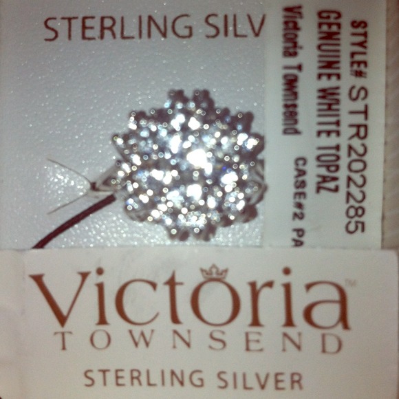 new Victoria Townsend sterling and topaz ring