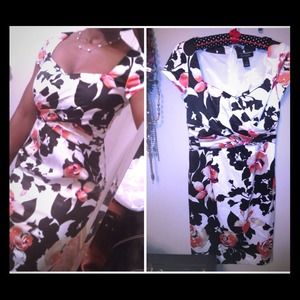 Black/White/Rose Cocktail Dress!