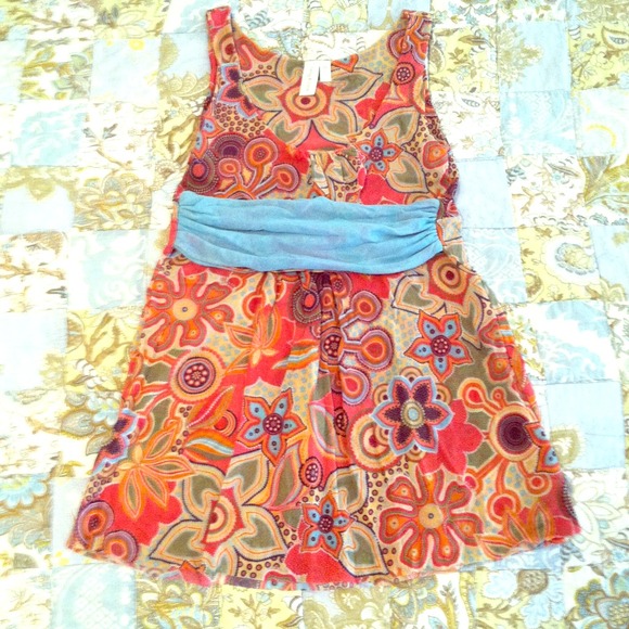Bold empire waist top