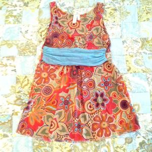 Bold empire waist top