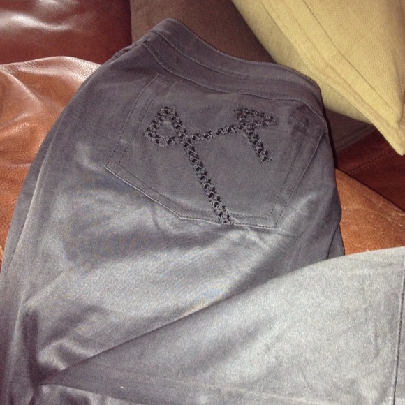 Black causal or dress pants.