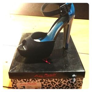 Sexy ankle strap color block sandals