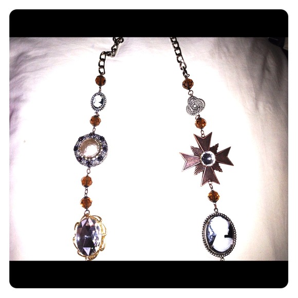 Miriam Haskell Vintage Long Ornate Necklace