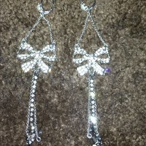 Betsey Johnson rhinestone earrings