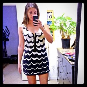 Corey Lynn Calter Amanda Zipper Front Dress