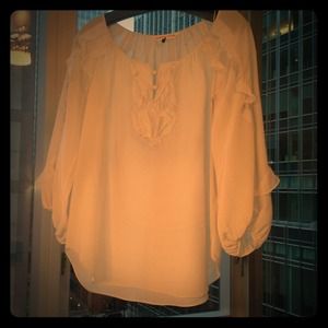 Rebecca Taylor silk ruffle shirt