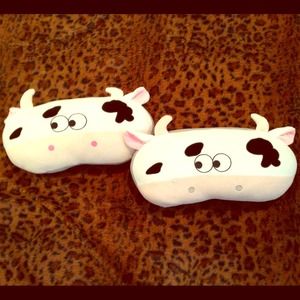 Cute cow car pillows