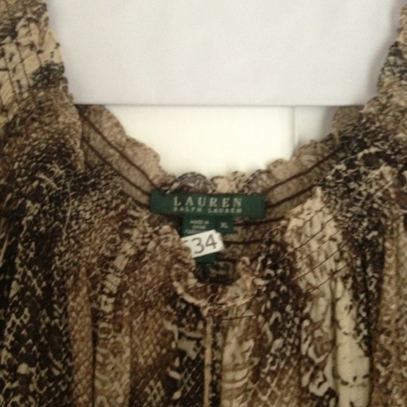 Ralph Lauren sheer blouse