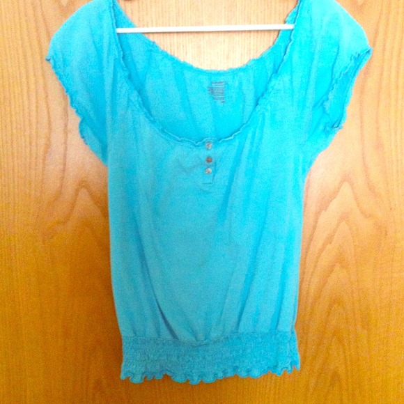 Coral blue top