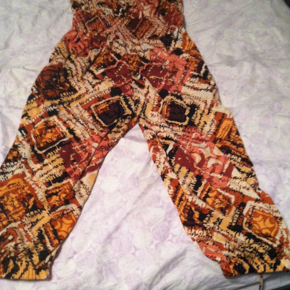 SOLD.....Bohemian style romper - Picture 2 of 3
