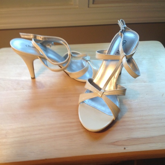 Cream colored sandals