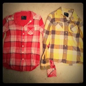 American Eagle flannels, 2 for 1