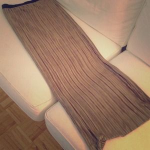 Long Dark Gold Skirt