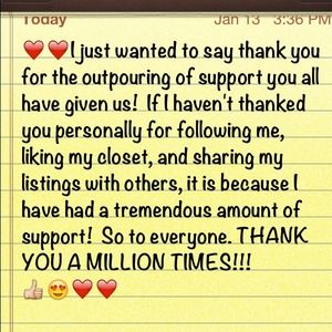 ❤❤Thank you!!❤❤
