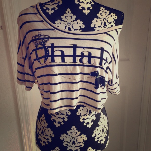 Half shirt bedazzled, never worn!