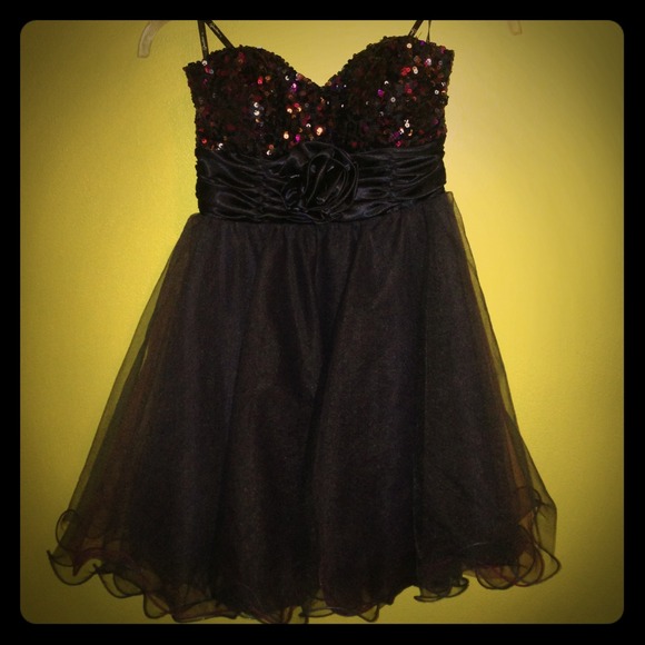 Purple sequin dress