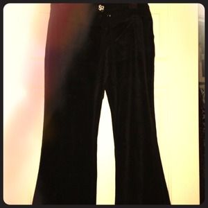 Black velvet yoga/lounge pants!!