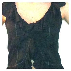 NWT,size small, black, poplin top