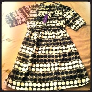 Beautiful black and white dress