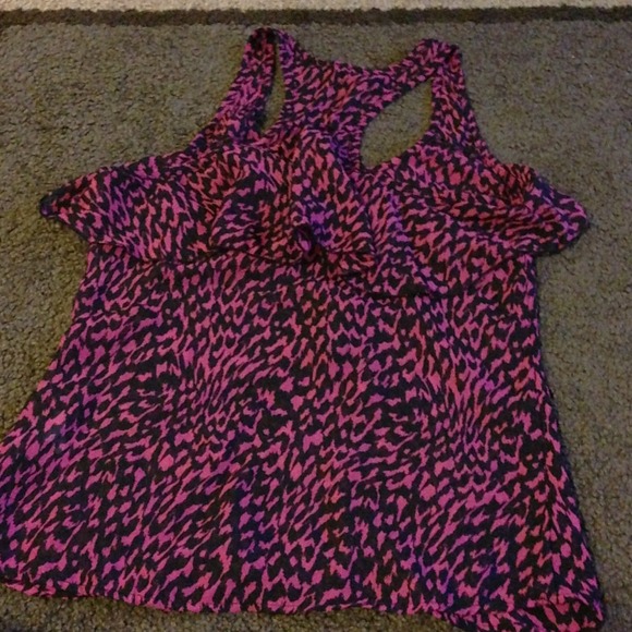 Pink leopard tank top - Picture 3 of 3