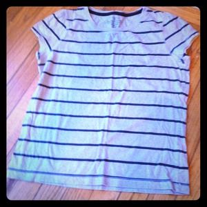 Grey black striped t-shirt