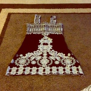 Black & white tank top