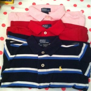 3 boys Ralph Lauren polo shirts size 4