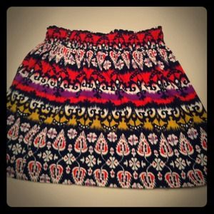 *SOLD*Bright Modern Pattern Small Cotton Skirt
