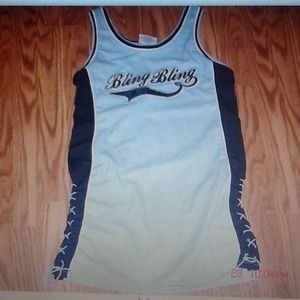 Blue tank dress size small