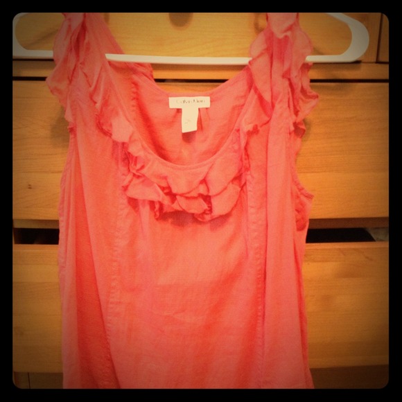 Coral Calvin Klein top