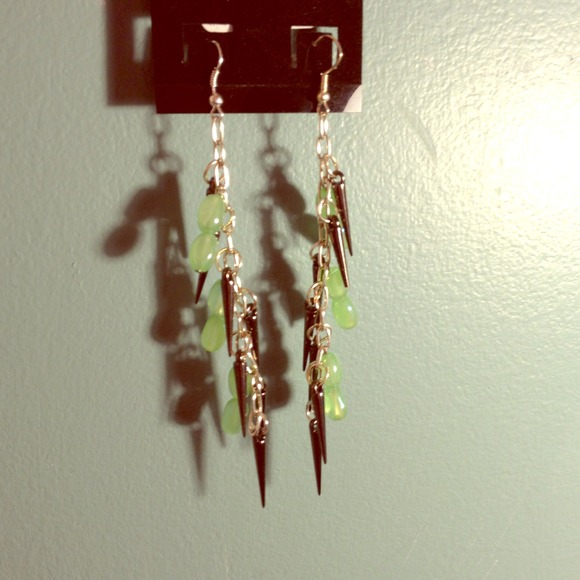 Dangly earrings.