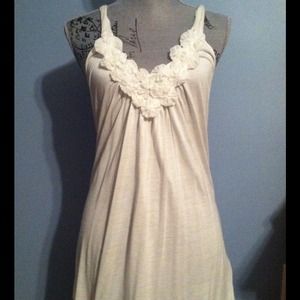 *Reduced $5* Racerback Top with Floral Neckline