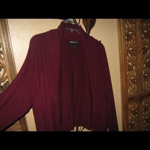 Short dark purple sweater