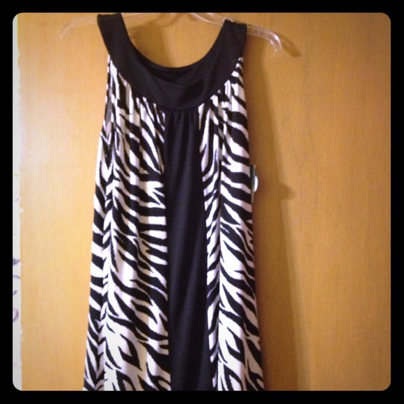 💢 Reserved/Bundled 💢 Zebra print tunic dress
