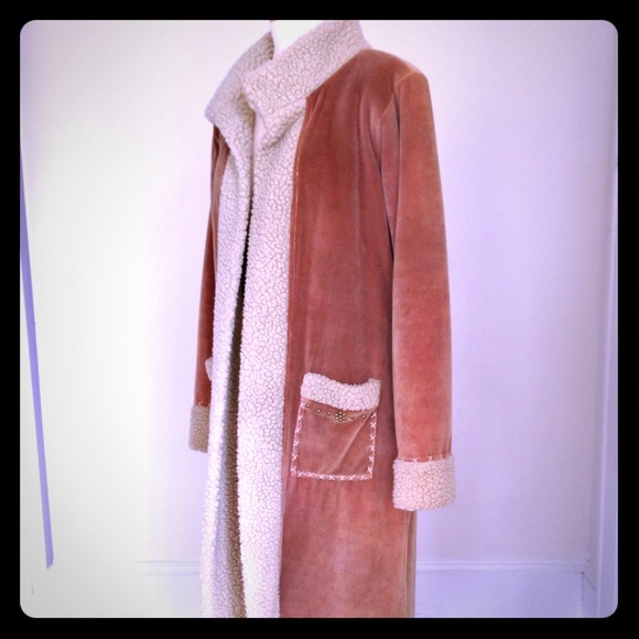 SOLD AS BUNDLE..... VINTAGE faux shearling coat