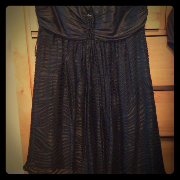 Black strapless cocktail dress from express size 6