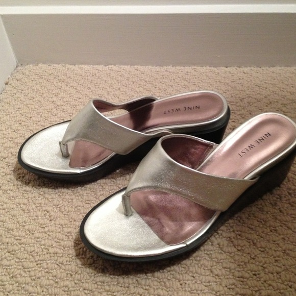 Nine West metallic sandals