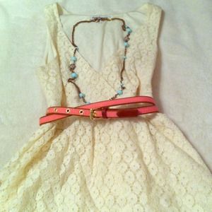 *SOLD*Ivory lace dress