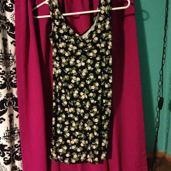 Cotton fitted floral dress